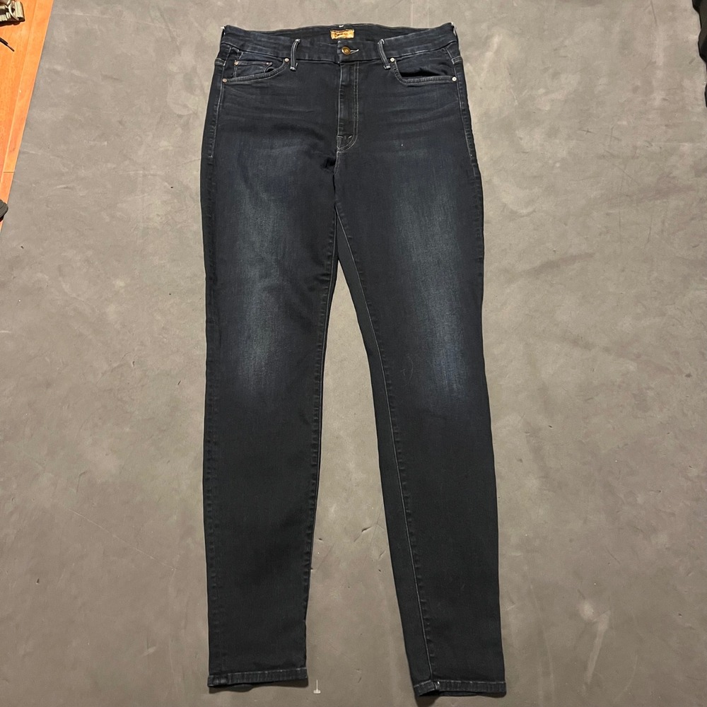 Mother High Waisted Looker Jeans Coffee Tea or Me Dark Wash Skinny 32‎